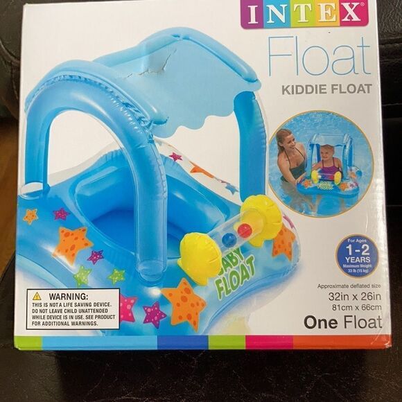 1 LEFT! Kiddie float with sunshade - Picture 1 of 4